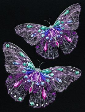 Каскад ювелирных бабочек
